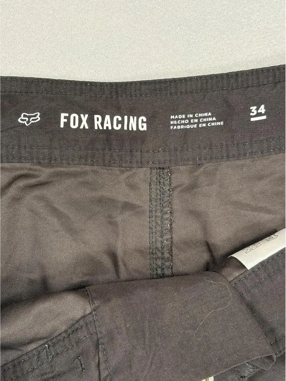 Fox Racing Overhead Boardshorts Men's 34 Black Yellow Swim Trunks Surf Moto MX
